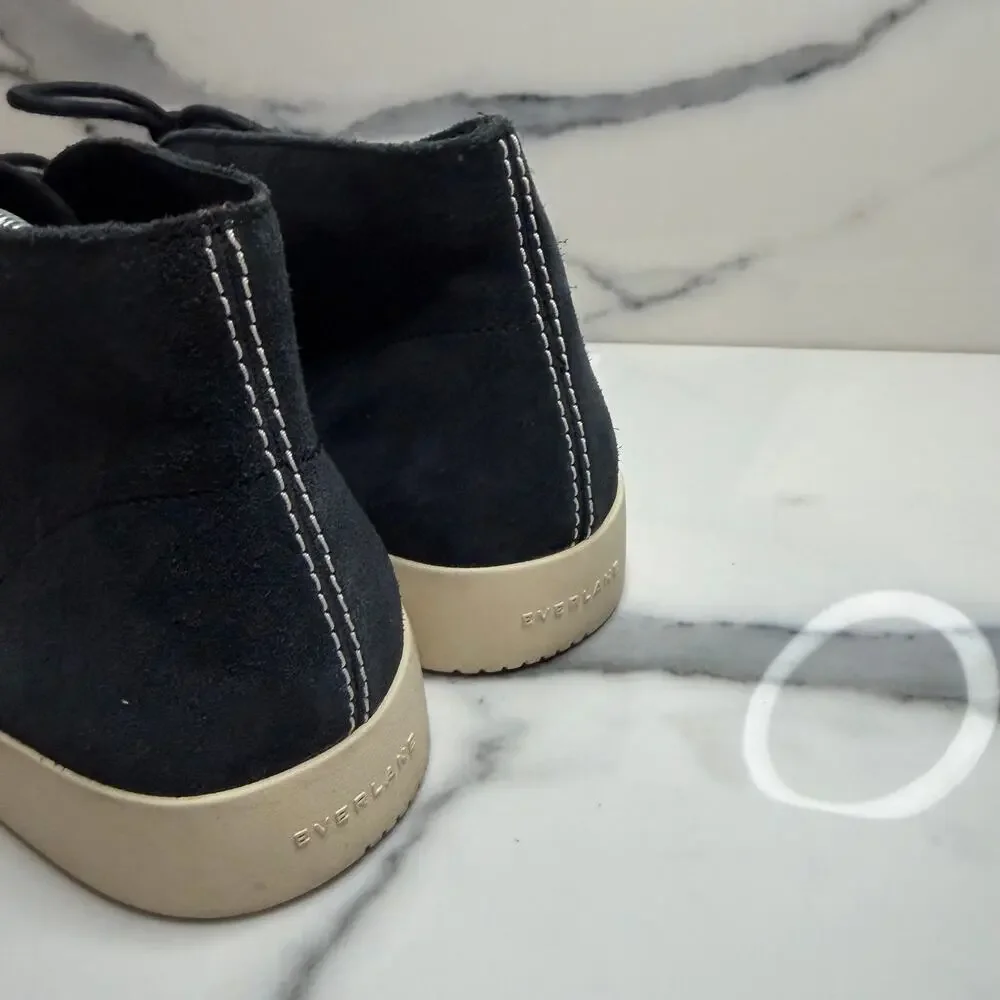 Everlane Mens Black Suede The Desert Chukka Boot 7.5 Preppy Minimalist Classic